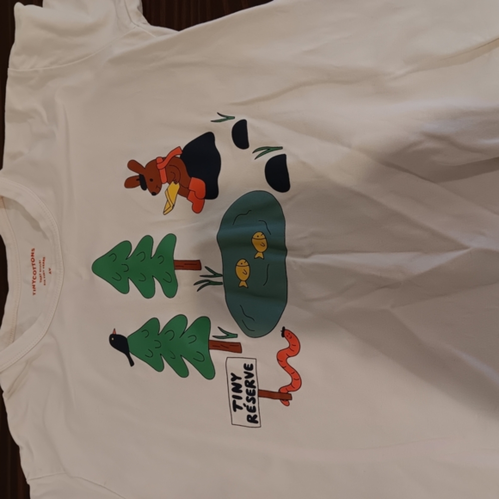 Tiny Cottons 100% Organic Cotton Long Sleeve Tee Made In Portugal